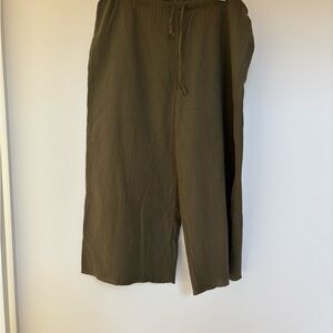 J. Jill Olive Wide Leg Pants